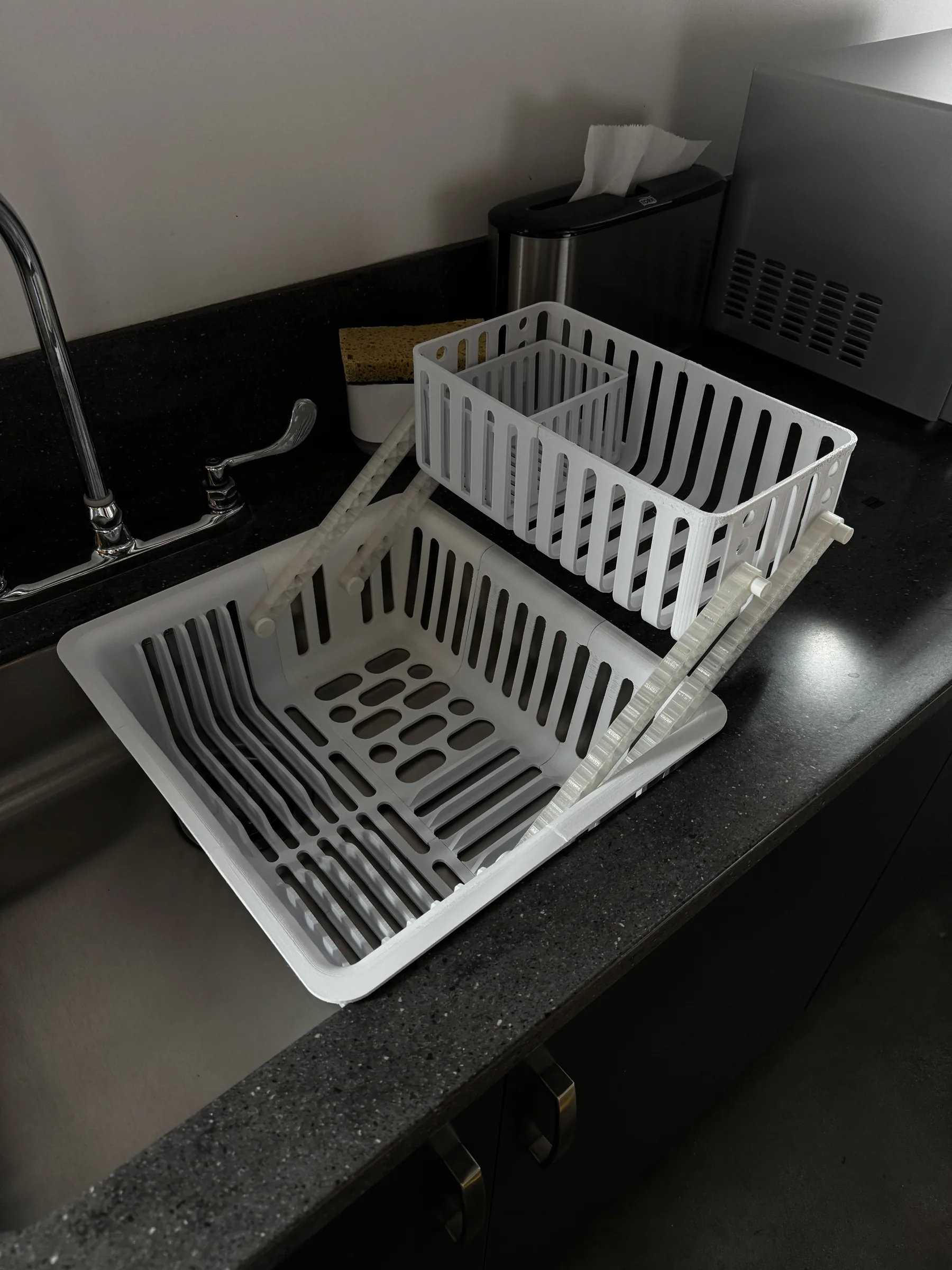 The sink does the draining
